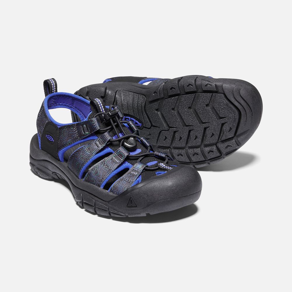 Keen Outdoor Sandalet Erkek Siyah/Mavi - Newport H2 - Türkiye XEJN24507